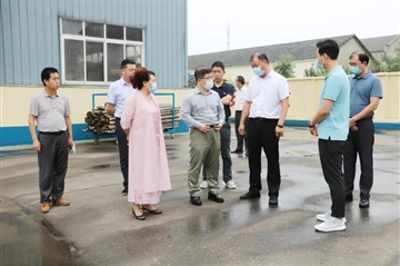 网库集团高管与荆州区委领导考察天地亚星国际正网新材料集团